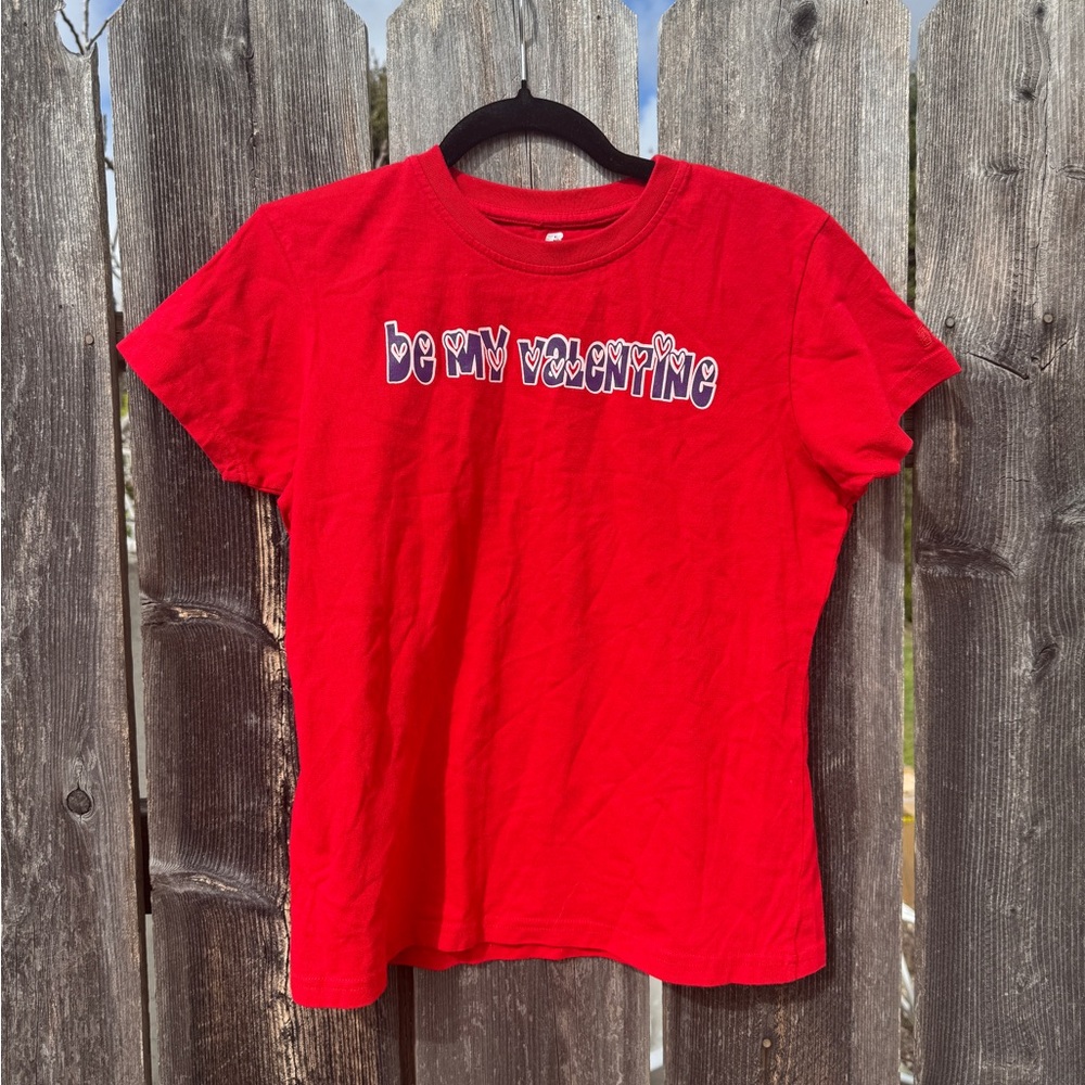 Vintage Y2K Valentines Day Red Graphic Tee
